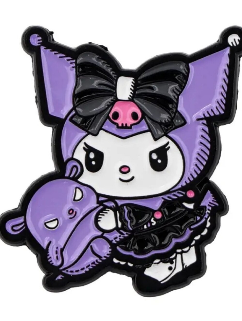 Kuromi Enamel Pin With Baku Brooch Backpack  Hat Bag Pin